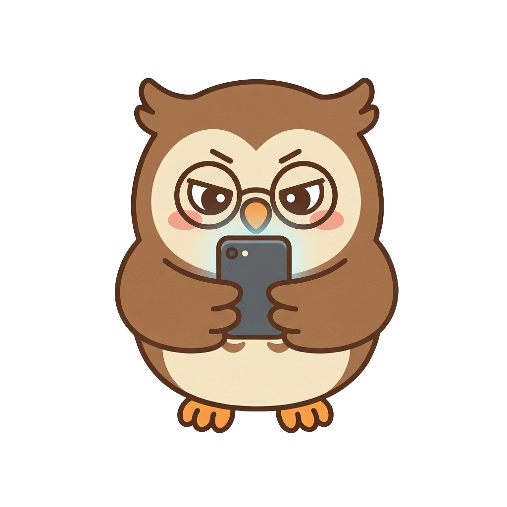 真剣な顔のおたふく